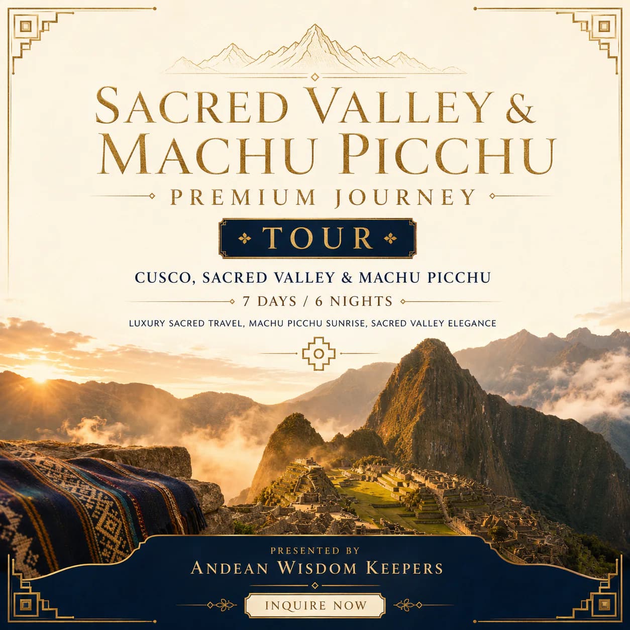 Machu Picchu at First Light