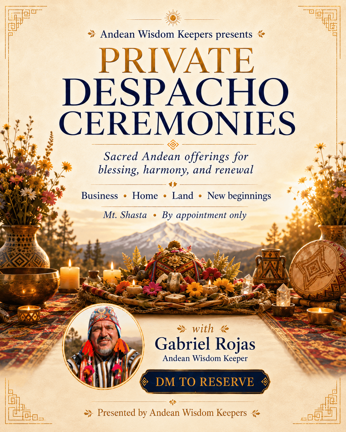 Private Despacho Ofrenda Ceremony